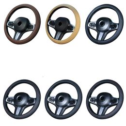 Steering Wheel Covers Universal 38cm/15" Diameter PU Leather Anti-slip Skidproof Durable Cover XMSteering