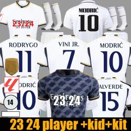 23 24 REAL MaDriDS Soccer Jerseys Player Version VINI JR CAMAVINGA TCHOUAMENI VALVERDE ASENSIO MODRIC 2023 2024 Football Shirt Men Kids 2023 2024