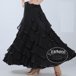 Stage Wear Professional Modern Dance Costume Dancewear Latin Ballroom Dress Skirt Waltz/ Tango Clothes Fringe Salsa