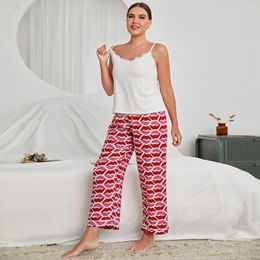 Women's Sleepwear GOVOC Europe And America Pajamas Set Suspender Trousers 2023 Summer Season Clothing Sales 1972M-White