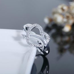 Wedding Rings Beautiful Love Dolphin Ring Leaves Cute Noble Pretty Fashion 925 Sterling Silver Female Models Ladies Jewelry