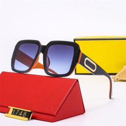 Square Sunglasses Designer Goggle Adumbral Luxury Brand Mixed Color Sun Glass Full Golden F Letters Frame Eyeglass Beach Vacation