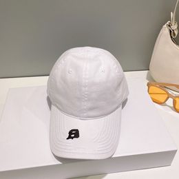 Simple Fashion Baseball Cap Youth Solid Colour Canvas Letter Embroidery Round Top Duck Tongue Cap Trend Wear With Decoration Ball Cap