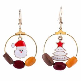 Dangle Earrings & Chandelier Christmas Gifts Tree Elderly Asymmetric Explosions Creative Tassel Women