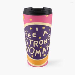 Water Bottles I See A Strong Woman Travel Coffee Mug Cups For Cafe