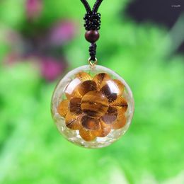 Pendant Necklaces Orgonite White Crystal Olivine Orgone Healing Jewelry With Lotus Energy Necklace Emotional Body Purification