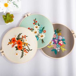Chinese Style Products Autumn Romance Embroidery DIY Needlework Houseplant Needlecraft for Beginner Cross Stitch