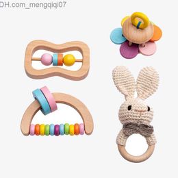 Pacifier Holders Clips# 1 set of infant Montessori toys crochet animal mice for newborn baby pacifier education Uarent children's games baby cognitive toys Z230804