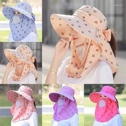 Wide Brim Hats Sun Hat Creative Shawl Picking Tea Face Neck Omnibearing UV Protection Breathable Mesh Sunscreen