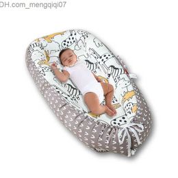 Bassinets Cradles Baby portable crib travel bed baby cotton cradle suitable for newborns with bass bumper 90x50cm Z230804