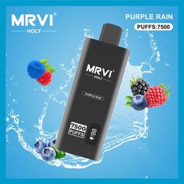 Mrvi Holy 7500 Puffs Disposable Vape Pen E Cigarette Device With 600mAh Battery 15ml Pod Prefilled Catridge rechargeable Screen Show Hottest prime