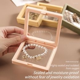 Jewelry Pouches Transparent Plastic Box PE Compartment Earring Display Case Container Clear Terminal Organizer Tool Storage Boxes