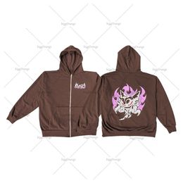 Mens Hoodies Sweatshirts High Street Demon Killer Super anime Hoodie David Shirt male Y2K Goth punk Harajuku street zipper hoodie female sweatshirt 230803
