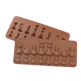 Baking Moulds DIY Cake Mold Chess Shaped Chocolate Molds Ice Cube Mould Silicone Decorating Tools Kitchen Accessories 230803
