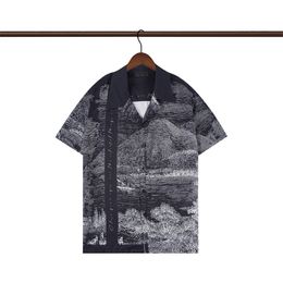 Дизайнерская мужская футболка набор рубашки Masao San Print Mens Casual рубашка и короткая свободная шелковая рубашка высококачественная футболка бесплатно транспортировка Men Size M-3xl #61