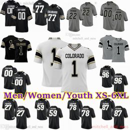 Custom S-6XL NCAA Colorado College Buffaloes Football Jersey Callahan McGarry Headley Lang Wiefels Montez Grundman Hudson Udoffia Patterson Men Women Youth