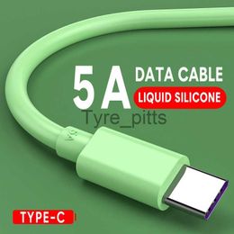 Chargers/Cables 5A Fast Charging Phone Cable Type C USB Cord Liquid Silicone Android C Data Line For Xiaomi Huawei Samsung HTC Type-C Data Wire x0804