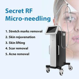 Professional Skin Tightening Microneedling Needle Gold Microneedle RF Machine Acne Treatment Wrinkle Remover Skin Rejuvenation Face Lift Skin Care Machine