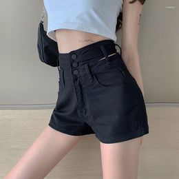 Women's Shorts Short Pants For Woman To Wear Tight Black Skinny High Waist Booty Jeans Denim Sexy Outfits Design Clothes XL