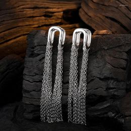 Hoop Earrings KOFSAC Personality Long Tassel Chain For Women Creative 925 Sterling Silver Fashion Lady Party Jewellery Gifts