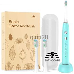 smart electric toothbrush Sarmocare S700 Sonic Electric Toothbrush 15 Modes Whiten Teeth Rechargeable Waterproof Electronic Dental Brush Replacement Heads x080