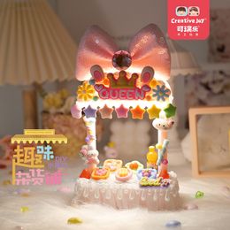 LED SwordsGuns Glowing Puzzles Cute Fun Grocery Store Night Light Children's Handmade Diy Production Materials Package Cream Glue 230803