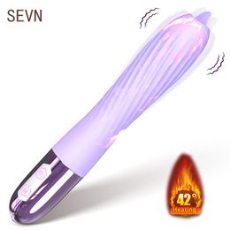 Vibrators Tongue Licking Vibrator For Women G Spot Vaginal Stimulator With Sucking Vibrating Heating Dildo Masturbator Adult Sex Toys 230803