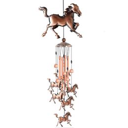 Decorative Objects Figurines Vintage Wind Chimes Horse Wind Chimes Music Wind Chimes For Family Ladies Festivals Balconies Porches Garden Decoration 230803