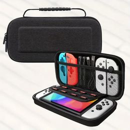 Compatible Carrying Case For Nintendo Switch/Switch OLED Host, Protective Hard Portable Travel Case Shell Bag With 10 Game Card Slots, Suitable For Switch Accessories