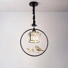 Pendant Lamps Modern Metal Bird Lights E27 Bulb Led Living Room Corridor Decorate Lustre Lamp