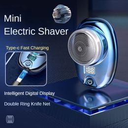 Electric Shavers Mini Travel Shaver For Men Pocket Size Washable Rechargeable Portable Painless Cordless Trimmer Knive Face Beard Razor 230803