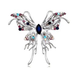 Rhinestone Butterfly Brooches For Women Luxury Jewellery Vintage Enamel Pin Animal Large Butterfly Brooch Pin Gifts