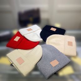 Solid Colour Classic Wool Knit Hat Autumn Winter Fashion Casual Versatile Flap Wool Hat Multicolor Trend Stacked Hat