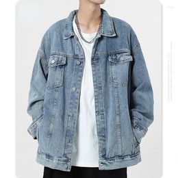 Men's Jackets Denim Jacket Spring And Autumn Ins American Fashion Brand Loose Casual Ruffian Handsome Work Clothes Men