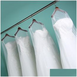 Other Accessories Long Transparent Soft Tle Dust Er For Home Clothes Dress Garment Bridal Gown Protector Mesh Yarn Drop Delivery Party Dhaqi