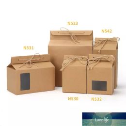 Fashion Tea Packaging Box Cardboard Kraft Paper Folded Food Nut Container Food Storage Standing Up Packing Bags Gift Wrap