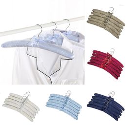 Hangers 1PCS Soft Padded Hanger With Silk Surface Scratch-Resistant Wrap For Clothes Clothing Store El Rack
