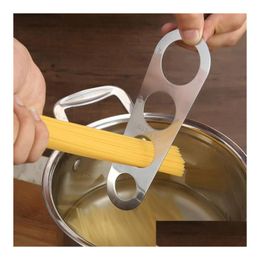 Measuring Tools Stainless Steel Tool Spaghetti Rer 4 Holes Restaurant Kitchen Gadgets Supplies Noodle Pasta Drop Delivery Home Garden Dhtek