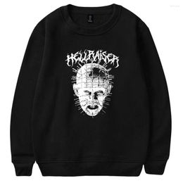 Men's Hoodies Hellraiser Merch LongSleeves 2D Capless Sweatshirts Women/Men Funny Clothes Long Sleeves Sweater