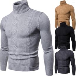 Men's Sweaters Winter Turtleneck Sweater Male High Collar Clothing Cold Pullovers Oversize Knitwears Y2k Jersey Jumpers