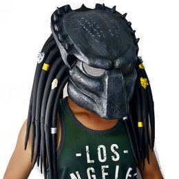 Party Masks Movie Alien Vs Predator Cosplay Mask Halloween Costume Accessories Props Latex