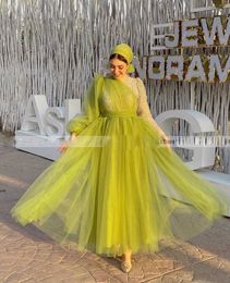 Modern Womens Prom Dresses Ankle Length Sequined Hijab Muslim Evening Gown Jewel Neck Long Sleeve Morocco Kanfan Vestido De Soiree 407