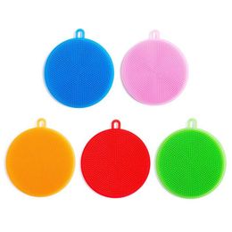 Cleaning Brushes Mtifunction Sile Dish Bowl Scouring Pad Wash Kitchen Pot Washing Tool Brush Dishwasher Drop Delivery Home Garden Hous Dhb0V