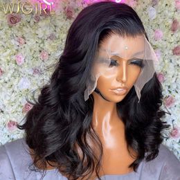 Brazilian Short Bob Lace Wigs 180 Density Body Wave Lace Front Human Hair Wigs 13x4 Lace Frontal Wig for Black Women Remy
