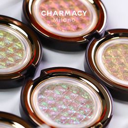 Eye Shadow CHARMACY Shiny Eyeshadow Highlighter Make Up Contour Long-lasting Bright Cosmetic Chameleon Duochrome Glitter Eyeshadow Makeup 230804