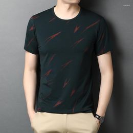 Men's T Shirts Brand Soft Korean Short Sleeve Designer Tshirts For Men O Neck Summer Casual Tops Cool Luxury 2023 Cotton Printing