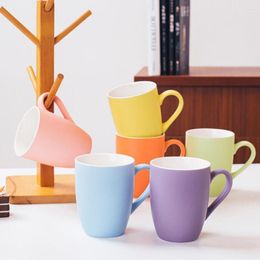 Mugs Ceramic Mug Cup Coloured Coffee High Quality Drum Shaped For Household