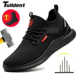 Boots Work Sneakers Steel Toe Shoes Men Safety Shoes Puncture-Proof Work Shoes Boots Fashion Indestructible Footwear Security 230804