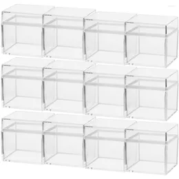 Gift Wrap Cake Stand Candy Storage Holder Clear Display Container Case Square Organiser Jewellery Mini Vases