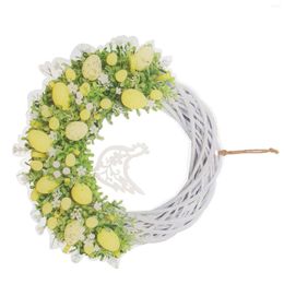 Decorative Flowers The Sign Easter Garland Decor Artificial Wreath Ornament Home Decoration Ornaments